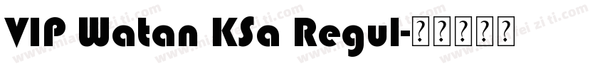 VIP Watan KSa Regul字体转换